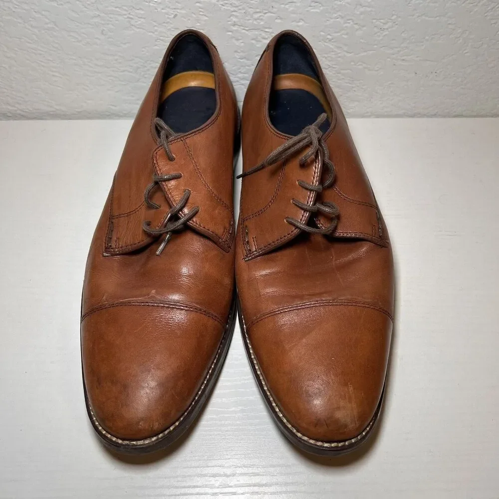Cole Haan Men's 9 Lenox Hill Grand.OS Cap Toe Oxford C11632 British Tan Brown